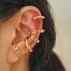 4/5 Pcs Gold Ear Cuff Set for Women Gold Clip