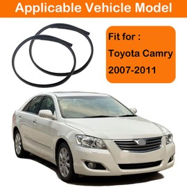 MIYIMORE 2Pcs Roof Drip Molding Weatherstrip Fit for Toyota Camry 2007-2011, Left & Right Side Roof Trim Seal Kit Replace 75555-06030 75556-06030