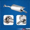 TARALWA Rear Muffler fits: 2012-2015 Honda civic 1.8L,1.5L(Hybrid),Without CNG,(Includes Gasket