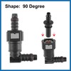 A ABSOPRO 9.89mm SAE to 10.5mm 90 Degree Fuel Line
