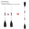 125cm/49.2in Detachable Afloat Oars Aluminum Alloy Paddles Dual End Portable