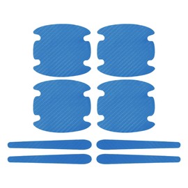 RATCHROLL 1 Set Universal Door Handle Sticker Anti-Scratches 83x90mm Auto Door Handle Protective Film Light Blue