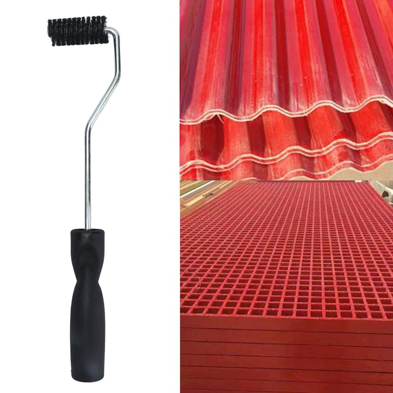 Fiberglass Laminating Roller 22x50mm Bristle Bubble Roller Aluminum Alloy Acetone