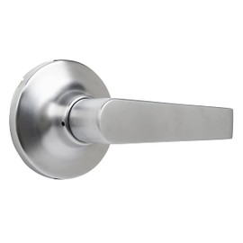 BRINKS Commercial - Light Duty Passage Door Lever, Satin Chrome Finish - Meets ANSI Grade 2 Standards and is ADA Compliant