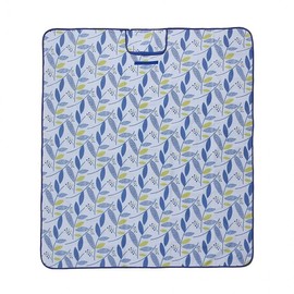 Leaf Pattern Picnic Mat (145x200cm) Blue