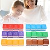 24PCS Teacher Stamps Reusable English Homework Encouraging Grading Stamp for