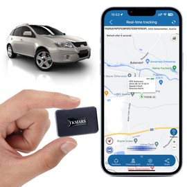 TKMARS Mini Rastreador GPS Tracker para Carro,Localizadot GPS con Micrófono sin Suscripción 1500mAh Batería con Magnetico, Geo-Fence Overapeed Alarma Tracking en Tiempo Real de Vehículos, Niños TK913