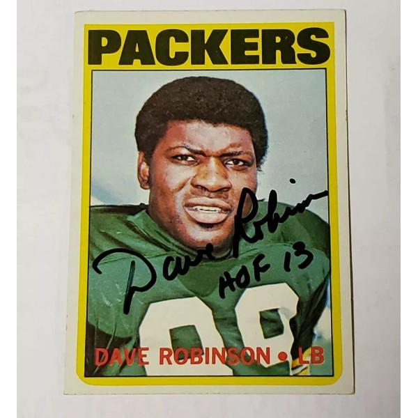 Topps 1972 TOPPS FOOTBALL CARD # 116 SIGNED BY "2013