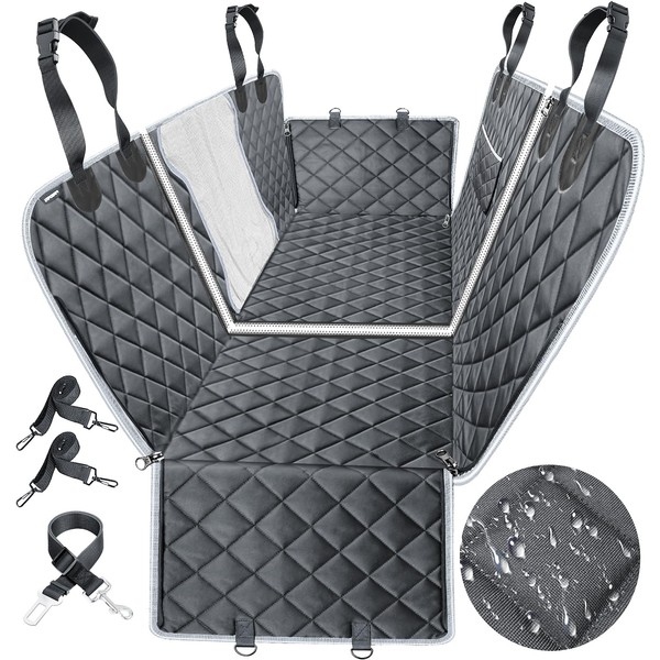 URPOWER Fundas de asiento para perro mejoradas con ventana visual