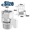 Bestgle 2 Pcs Shower Flow Control Valve Shower Head Shut-Off