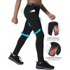 EXARUS 3 Pack Youth Boys Compression Leggings Tights Performance Basketball