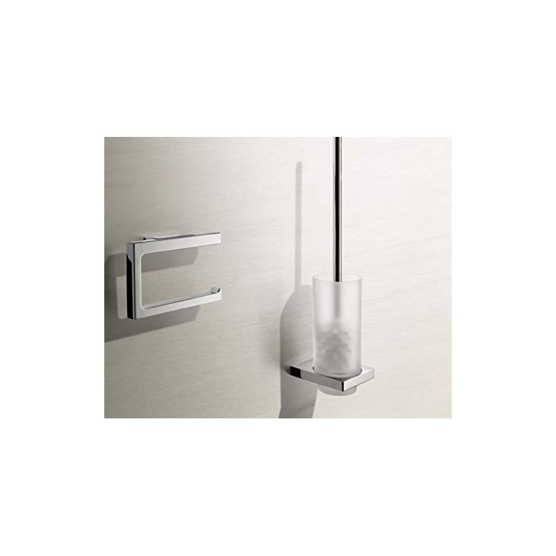 Keuco Edition 11 Toilet Roll Holder Open Shape Brushed Black