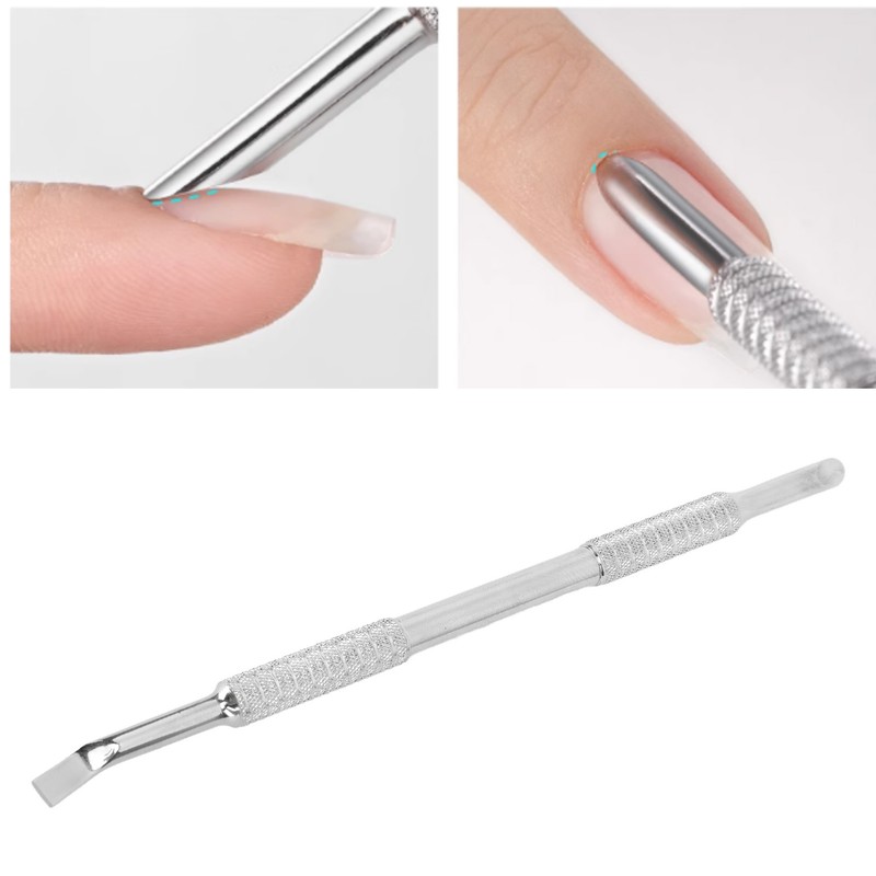 Cuticle Remover Pusher Double Ended Stainless Steel Cuticle Removal Manicure