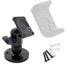 ELD Industrial Metal Constructed Flange Drill Mount for Satellite Radio w/AMPS Adapter & Shock pad to Reduces Vibrations. for All AMPS Hole Pattern for SiriusXM, HAM CB Radio & Garmn Rugged GPS Mount