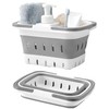 Portable Shower Caddy Tote – Collapsible Plastic Basket with Handles,