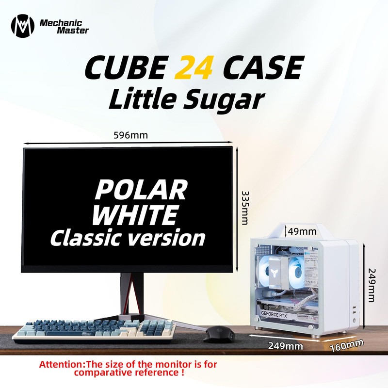 Mechanic Master Cool Cube Series C24 Mini-ITX Case/Alumium/Steel/GPU Length Within