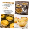Ciieeo 10pcs Aluminum Alloy Egg Tart Molds Non Stick Mini