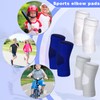 Lenwen 4 Pairs Kids Elbow Brace, 5-10 Years, Black, White,