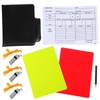 Sosoport Soccer Referee Kit Yellow Red Cards Whistles Score Sheet