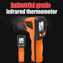 Infrared Thermometer Gun, ‑50~600℃ (‑58~1112℉) Non Contact Handheld IR Digital Food Cooking Temperature Gun LCD Digital Backlit for Steak, Pizza Oven, BBQ, T600