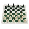 Chess Checkers Set PP Chess Pieces PU Imitation Leather Chess