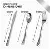 Stock Your Home Silver Plastic Silverware Set (200-Pack) – Disposable
