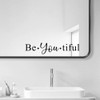 Be You Vinyl Wall Art Mirror Decal Beautiful Sticker Girls
