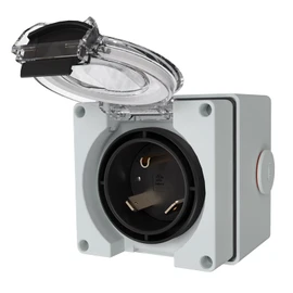 STARELO 30 Amp Generator Power Inlet Box NEMA TT-30P,125Volt, Outdoor dustproof and Weatherproof for generators, Welding Machines, etc.ETL Listed.(NEMA TT-30P Box)