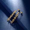 SEIHOP DNA Double Helix Chemistry Science Molecule Biology Earrings 18K