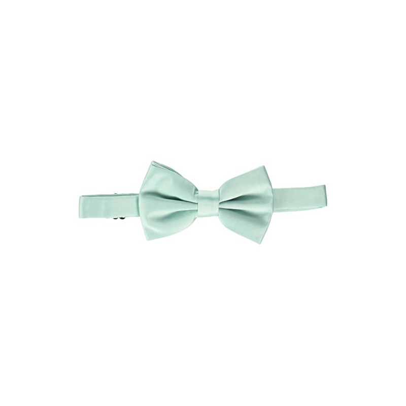 STACY ADAMS mens Satin Solid Bow Tie, Mint, One Size
