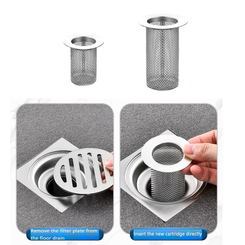 UtySty 2 Pack Hair Catcher Sink Drain Filter Stainless Steel