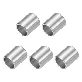 sourcing map 5 Pcs Stainless Steel Spacers, 8mm ID x 10mm OD x 12mmL 304 Stainless Steel Bushing Screw Standoff Unthreaded Round Spacer for 5/16" or M8 Screws Bolts Nuts