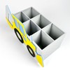 KAJAWIS Desk Organiser, Excavator, 3D Pencil Holder, Car Pencil Case,
