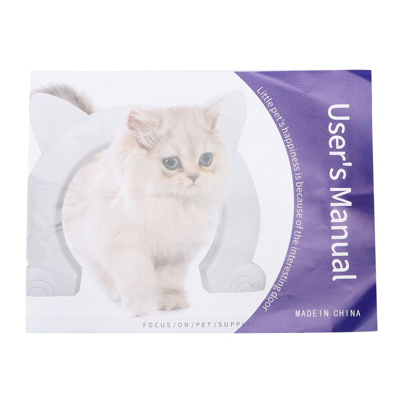 Cat Door Interior CatHead Shaped Plastic Cat Pass Through Door