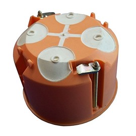1 53059 Cavity Wall Box with Membrane 61 mm Deep White Orange