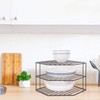 JBESUHI Corner Shelf Organizer - Countertop & Cabinet Organizer -