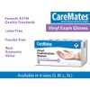 CareMates 10412010 Vinyl Powder Free Gloves, Medium - Case Of