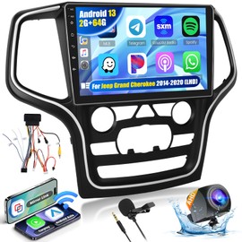 Realdio Android Car Stereo for Jeep Grand Cherokee 2014 2015 2016 2017 2018 2019 2020 (LHD) with CarPlay Android Auto 26UI 2GB+64GB