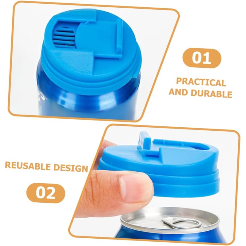 Set de 5 Tapas para Latas de Refresco Reutilizables de
