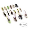 YZD Realistic Trout Hand Tie Fly Fishing Flies Collection Dry
