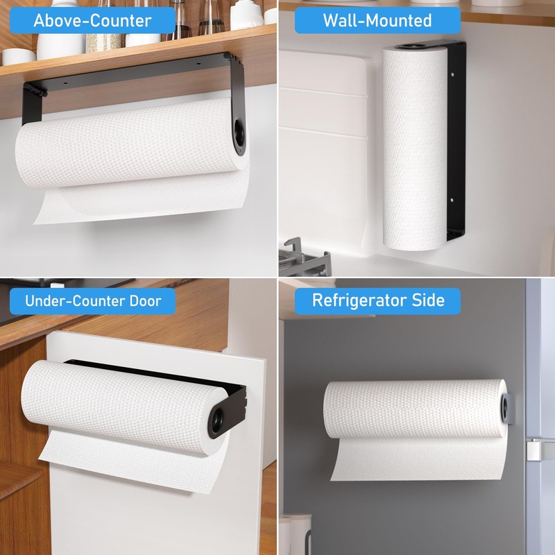 Paper Towel Holder Under Cabinet, Wall Mount Paper Towels Holder