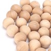 50 Pcs 1 Inch (2.54 cm) Natural Unfinished Wooden Balls