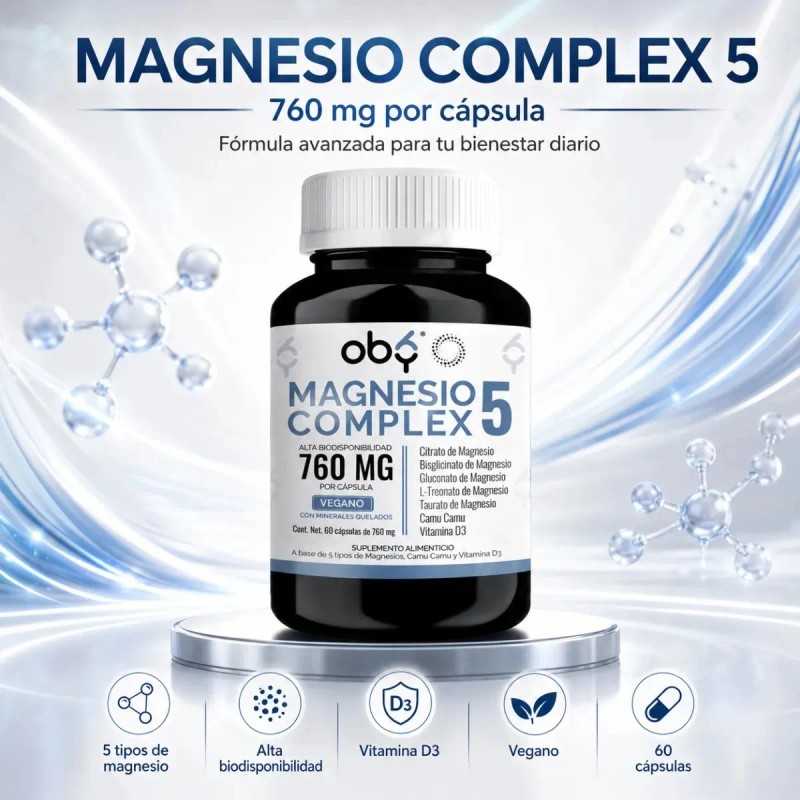 Magnesio Complex Hombre Mujer Cápsulas