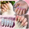 Silver Gold Caviar Metal Nail Beads, Mix Sizes 0.6-2mm, Round