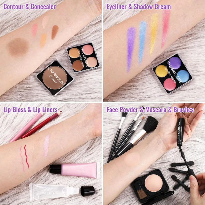 Set De Maquillaje Profesional Todo En Uno Charmcode Morado