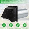 3 Inch Dryer Vent Cover Wall Vent Hood with Screen