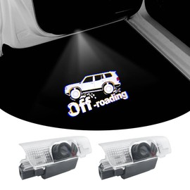 2 PCS LED Car Door Logo Lights Compatible for GX550 2024-present Courtesy Projector Laser Welcome Light Puddle Lamp Car Accessories (GX550 Off-Roading, GX550 2024-present)