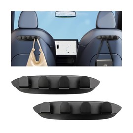 Zpana Car Seat Back Hooks, 2PCS Vehicle Headrest Organizer Hanger for Purses Bags Backpack, Multifunctional Auto Interior Accessories, Compatible with Model 3/Y 2024 2023 2022 2021