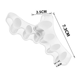 Toe Separators [3 Pair], Toe Stretcher for Overlapping Toes to Relax Toes,Silicone Toe Straighteners for Hallux Valgus,Soft Gel Toe Spacers for Correct Bunions (3 Color)