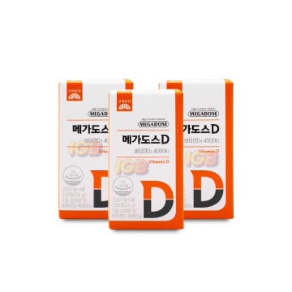 Korea Eundan Megadose D Vitamin D3 4000IU 200mg x 120